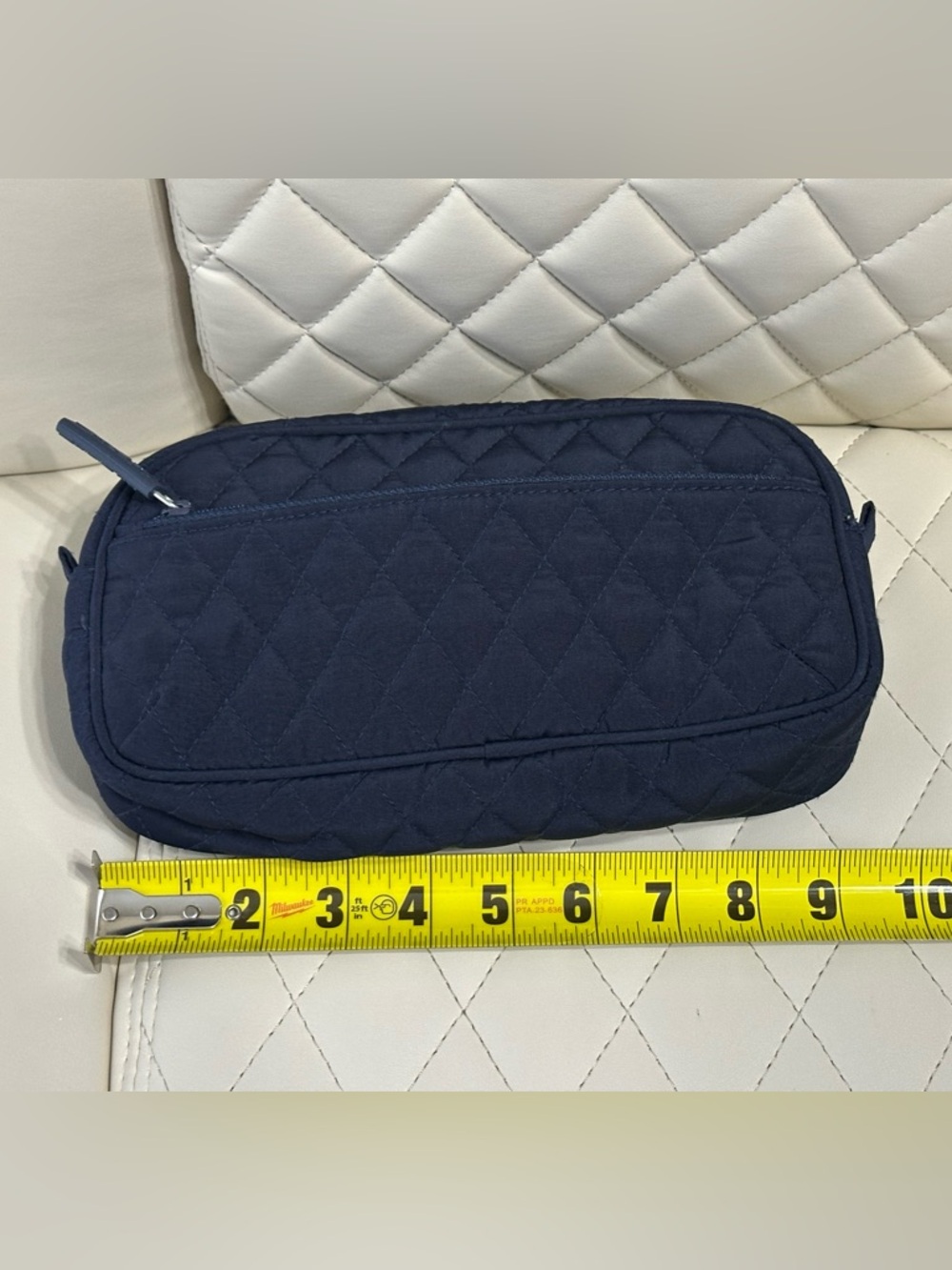 Vera Bradley Classic Navy Microfiber Cosmetic & medicine Travel Bag - Picture 6 of 9